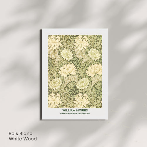 Affiche William Morris Chrysanthemum Pattern 1877 – Poster floral vintage Arts & Crafts, impression murale botanique, décoration intérieure